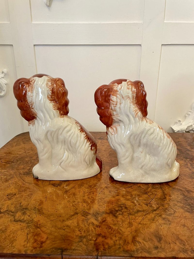 Pair of Antique Victorian Staffordshire Dogs - Image 4